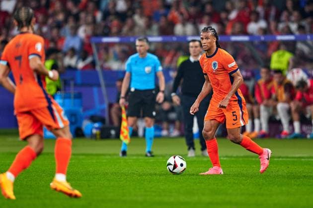 Nathan Ake Netherlands, 05 , GER, UEFA Euro 2024, mens football, UEFA EURO 2024, quarter finals, quarter finals, Netherlands vs Turkey, Netherlands vs Tuerkiye, 06 07 2024 GER, UEFA Euro 2024, mens football, UEFA EURO 2024, quarter finals, quarter finals, Netherlands vs Turkey, Netherlands vs Tuerkiye, 06 07 2024 Berlin Copyright: xEibner-Pressefotox xClaudiusxRauchx EP_CRH