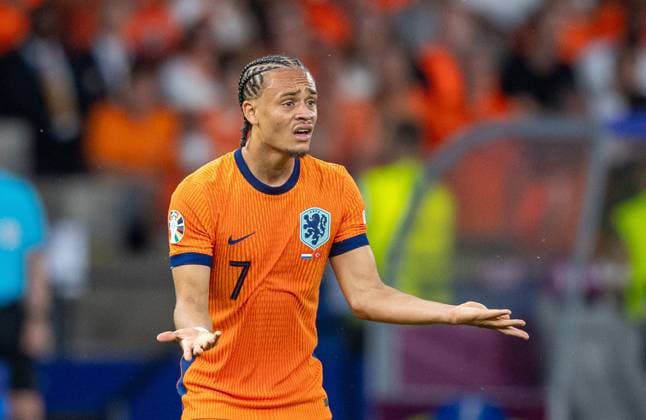 Football, Men, Season 2023 24, UEFA Euro EM 2024, Quarterfinals in Berlin, Netherlands Turkey, Xavi Simons Netherlands , 06 07 2024, Copyright: xSebastianxRäppold MatthiasxKochx
