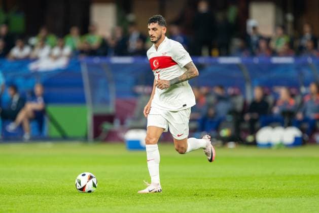 Netherlands v Turkiye, UEFA EURO, EM, Europameisterschaft,Fussball 2024, Berlin, Germany Berlin, Germany. 06th, July 2024. Samet Akaydin (4) of Turkey seen during the UEFA Euro 2024 quarter final match between Netherlands and Turkiye at Olympiastadion in Berlin. Berlin Germany  Copyright: xGonzalesxPhoto FrederikkexJensenx