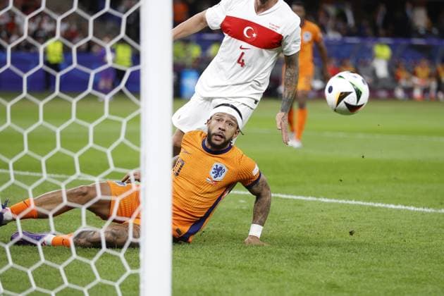 BERLIN, 06-07-2024, Olympia Stadium , European Football Championship Euro2024, Quarter finals match no.47 between Netherlands and Turkiye Netherlands player Memphis Depay. Netherlands - Turkiye (Euro2024)  x25698669x Copyright: