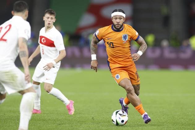 BERLIN, 06-07-2024, Olympia Stadium , European Football Championship Euro2024, Quarter finals match no.47 between Netherlands and Turkiye Netherlands player Memphis Depay. Netherlands - Turkiye (Euro2024)  x25698813x Copyright: