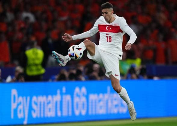 GER: Netherlands v Turkiye. UEFA EURO, EM, Europameisterschaft,Fussball 2024 Mert Muldur of Turkiye during the UEFA Euro 2024 match between Netherlands and Turkiye. Quarter Finals, played at Olympiastadion on July 6, 2024 in Berlin, Germany. kpng Copyright: xBaguxBlancox xPRESSINPHOTOx PS_240706_HOL_TUR_033
