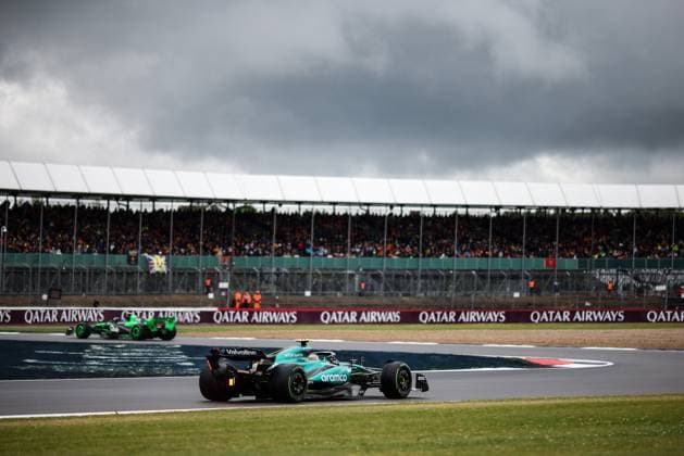 14 Fernando Alonso ESP, Aston Martin Aramco F1 Team , F1 Grand Prix of Great Britain at Silverstone Circuit on July 6, 2024 in Silverstone, Great Britain Photo by HOCH ZWEI Silverstone Great Britain