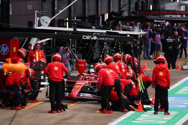 16 Charles Leclerc MCO, Scuderia Ferrari HP , F1 Grand Prix of Great Britain at Silverstone Circuit on July 6, 2024 in Silverstone, Great Britain Photo by HOCH ZWEI Silverstone Great Britain
