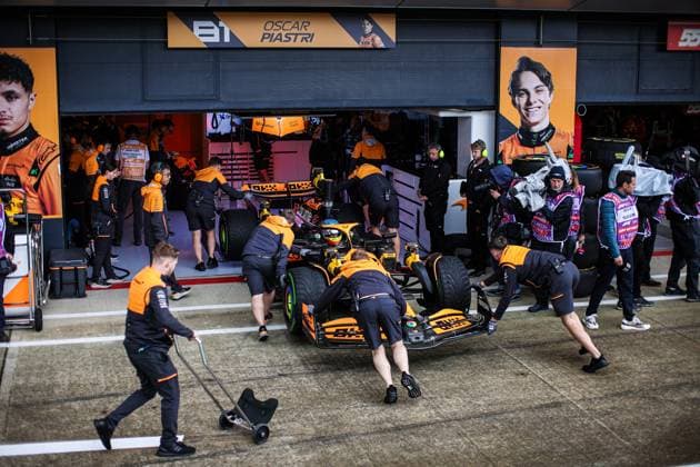 81 Oscar Piastri AUS, McLaren Formula 1 Team , F1 Grand Prix of Great Britain at Silverstone Circuit on July 6, 2024 in Silverstone, Great Britain Photo by HOCH ZWEI Silverstone Great Britain