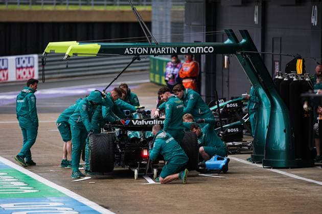 14 Fernando Alonso ESP, Aston Martin Aramco F1 Team , F1 Grand Prix of Great Britain at Silverstone Circuit on July 6, 2024 in Silverstone, Great Britain Photo by HOCH ZWEI Silverstone Great Britain