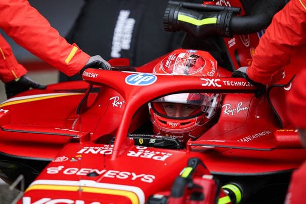 16 Charles Leclerc MCO, Scuderia Ferrari HP , F1 Grand Prix of Great Britain at Silverstone Circuit on July 6, 2024 in Silverstone, Great Britain Photo by HOCH ZWEI Silverstone Great Britain