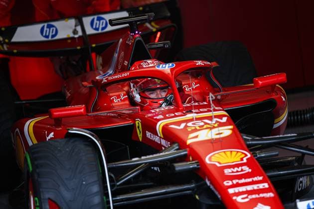 16 Charles Leclerc MCO, Scuderia Ferrari HP , F1 Grand Prix of Great Britain at Silverstone Circuit on July 6, 2024 in Silverstone, Great Britain Photo by HOCH ZWEI Silverstone Great Britain