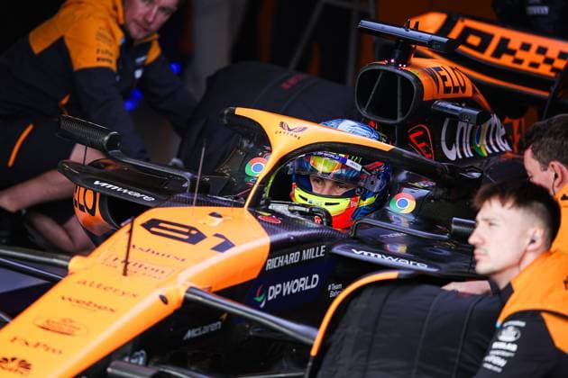 81 Oscar Piastri AUS, McLaren Formula 1 Team , F1 Grand Prix of Great Britain at Silverstone Circuit on July 6, 2024 in Silverstone, Great Britain Photo by HOCH ZWEI Silverstone Great Britain