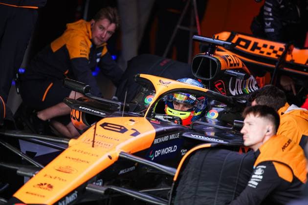 81 Oscar Piastri AUS, McLaren Formula 1 Team , F1 Grand Prix of Great Britain at Silverstone Circuit on July 6, 2024 in Silverstone, Great Britain Photo by HOCH ZWEI Silverstone Great Britain