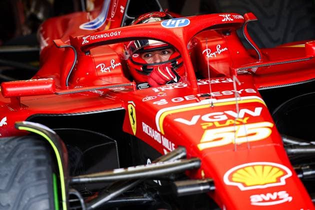 55 Carlos Sainz ESP, Scuderia Ferrari HP , F1 Grand Prix of Great Britain at Silverstone Circuit on July 6, 2024 in Silverstone, Great Britain Photo by HOCH ZWEI Silverstone Great Britain