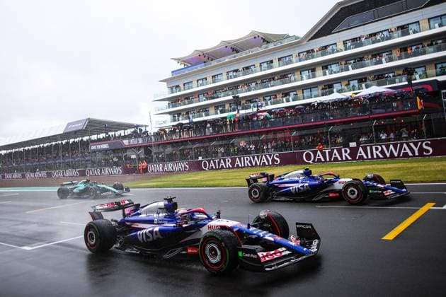 3 Daniel Ricciardo AUS, Visa Cash App RB Formula One Team , 22 Yuki Tsunoda JPN, Visa Cash App RB Formula One Team , F1 Grand Prix of Great Britain at Silverstone Circuit on July 6, 2024 in Silverstone, Great Britain Photo by HOCH ZWEI Silverstone Great Britain