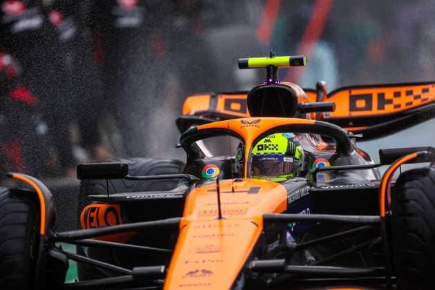 4 Lando Norris GBR, McLaren Formula 1 Team , F1 Grand Prix of Great Britain at Silverstone Circuit on July 6, 2024 in Silverstone, Great Britain Photo by HOCH ZWEI Silverstone Great Britain
