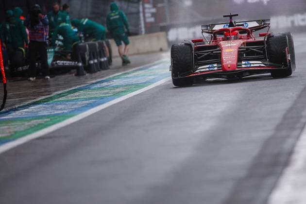 16 Charles Leclerc MCO, Scuderia Ferrari HP , F1 Grand Prix of Great Britain at Silverstone Circuit on July 6, 2024 in Silverstone, Great Britain Photo by HOCH ZWEI Silverstone Great Britain