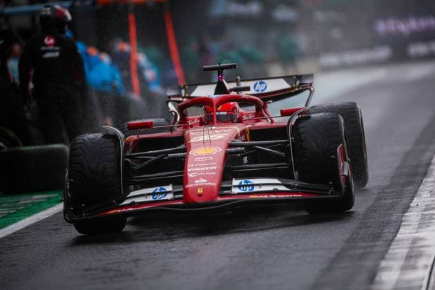 16 Charles Leclerc MCO, Scuderia Ferrari HP , F1 Grand Prix of Great Britain at Silverstone Circuit on July 6, 2024 in Silverstone, Great Britain Photo by HOCH ZWEI Silverstone Great Britain