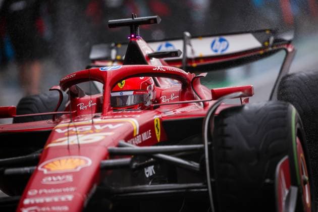 16 Charles Leclerc MCO, Scuderia Ferrari HP , F1 Grand Prix of Great Britain at Silverstone Circuit on July 6, 2024 in Silverstone, Great Britain Photo by HOCH ZWEI Silverstone Great Britain