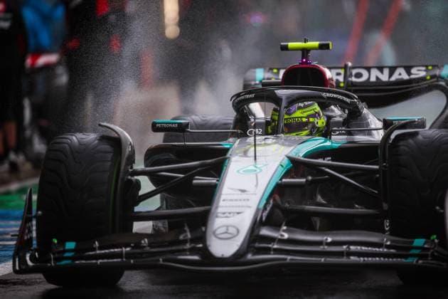 44 Lewis Hamilton GBR, Mercedes AMG Petronas F1 Team , F1 Grand Prix of Great Britain at Silverstone Circuit on July 6, 2024 in Silverstone, Great Britain Photo by HOCH ZWEI Silverstone Great Britain