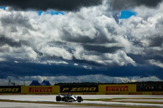 63 George Russell GBR, Mercedes AMG Petronas F1 Team , F1 Grand Prix of Great Britain at Silverstone Circuit on July 6, 2024 in Silverstone, Great Britain Photo by HOCH ZWEI Silverstone Great Britain