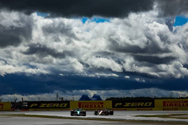 14 Fernando Alonso ESP, Aston Martin Aramco F1 Team , 1 Max Verstappen NLD, Oracle Red Bull Racing , F1 Grand Prix of Great Britain at Silverstone Circuit on July 6, 2024 in Silverstone, Great Britain Photo by HOCH ZWEI Silverstone Great Britain