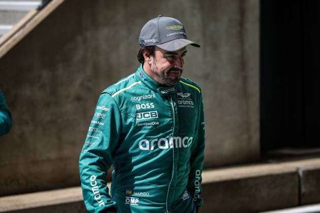 14 Fernando Alonso ESP, Aston Martin Aramco F1 Team , F1 Grand Prix of Great Britain at Silverstone Circuit on July 6, 2024 in Silverstone, Great Britain Photo by HOCH ZWEI Silverstone Great Britain
