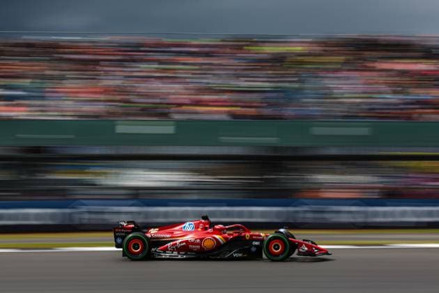 16 Charles Leclerc MCO, Scuderia Ferrari HP , F1 Grand Prix of Great Britain at Silverstone Circuit on July 6, 2024 in Silverstone, Great Britain Photo by HOCH ZWEI Silverstone Great Britain
