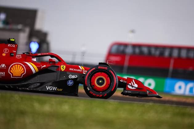 55 Carlos Sainz ESP, Scuderia Ferrari HP , F1 Grand Prix of Great Britain at Silverstone Circuit on July 6, 2024 in Silverstone, Great Britain Photo by HOCH ZWEI Silverstone Great Britain