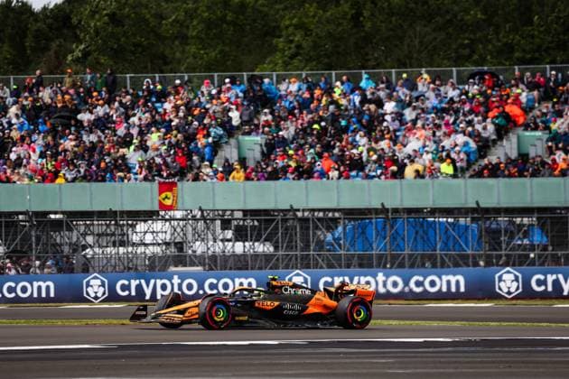 4 Lando Norris GBR, McLaren Formula 1 Team , F1 Grand Prix of Great Britain at Silverstone Circuit on July 6, 2024 in Silverstone, Great Britain Photo by HOCH ZWEI Silverstone Great Britain
