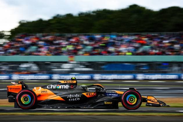 4 Lando Norris GBR, McLaren Formula 1 Team , F1 Grand Prix of Great Britain at Silverstone Circuit on July 6, 2024 in Silverstone, Great Britain Photo by HOCH ZWEI Silverstone Great Britain