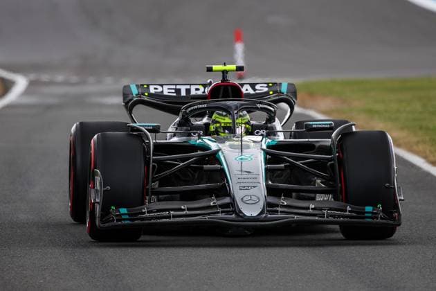 44 Lewis Hamilton GBR, Mercedes AMG Petronas F1 Team , F1 Grand Prix of Great Britain at Silverstone Circuit on July 6, 2024 in Silverstone, Great Britain Photo by HOCH ZWEI Silverstone Great Britain