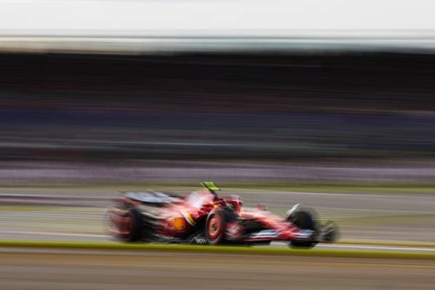 55 Carlos Sainz ESP, Scuderia Ferrari HP , F1 Grand Prix of Great Britain at Silverstone Circuit on July 6, 2024 in Silverstone, Great Britain Photo by HOCH ZWEI Silverstone Great Britain