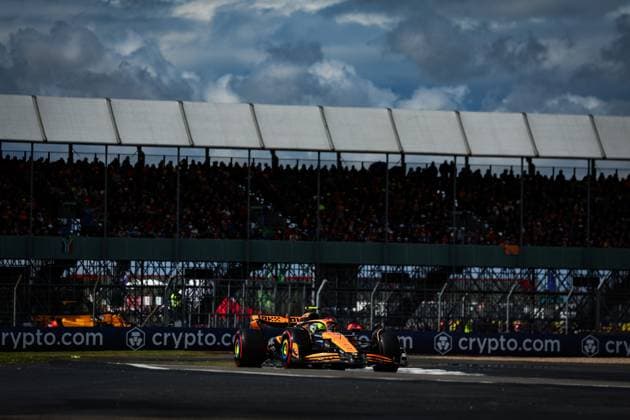 4 Lando Norris GBR, McLaren Formula 1 Team , F1 Grand Prix of Great Britain at Silverstone Circuit on July 6, 2024 in Silverstone, Great Britain Photo by HOCH ZWEI Silverstone Great Britain