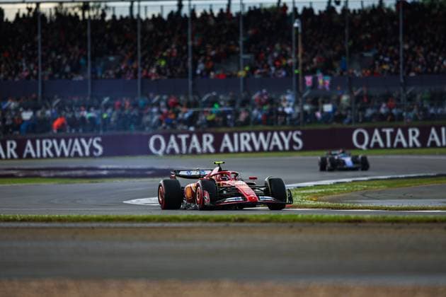 55 Carlos Sainz ESP, Scuderia Ferrari HP , F1 Grand Prix of Great Britain at Silverstone Circuit on July 6, 2024 in Silverstone, Great Britain Photo by HOCH ZWEI Silverstone Great Britain