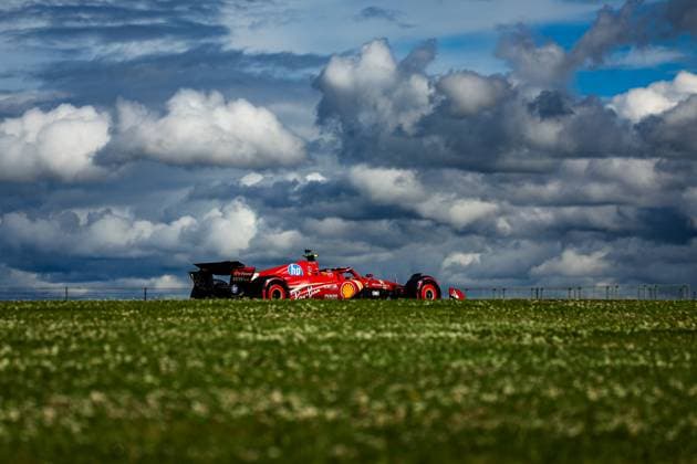 55 Carlos Sainz ESP, Scuderia Ferrari HP , F1 Grand Prix of Great Britain at Silverstone Circuit on July 6, 2024 in Silverstone, Great Britain Photo by HOCH ZWEI Silverstone Great Britain