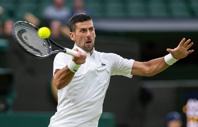 Tennis - Wimbledon Championship 2024 - Day 6 LONDON, ENGLAND - Saturday, July 6, 2024: Novak Djokovic (SRB) during the Gentlemen s Singles 3rd Round match on Day Six of The Championships Wimbledon 2024 at the All England Lawn Tennis and Croquet Club. (Photo by Kirsten Holst Propaganda) LONDON All England Lawn Tennis and Croquet Club GREATER LONDON ENGLAND  Copyright: xKirstenxHolstx 2024-07-06-084-Wimbledon_Day_6