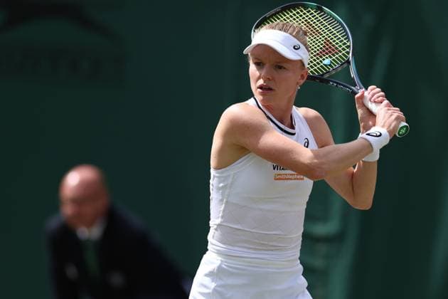 6th July 2024; All England Lawn Tennis and Croquet Club, London, England; Wimbledon Tennis Tournament, Day 6; Harriet Dart (GBR) in action during her third round match against Xinyu Wang (CHN)  ActionPlus12665334 ShaunxBrooks