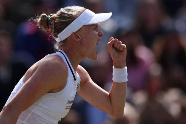 6th July 2024; All England Lawn Tennis and Croquet Club, London, England; Wimbledon Tennis Tournament, Day 6; Harriet Dart (GBR) during her third round match against Xinyu Wang (CHN)  ActionPlus12665340 ShaunxBrooks