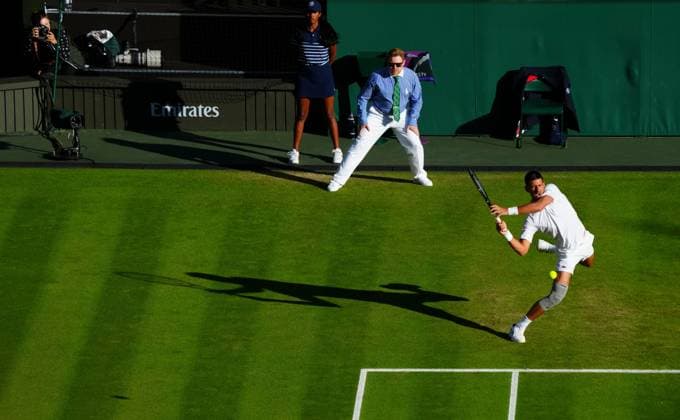 Novak Djokovic Wimbledon Tennis Championships, Day 6, The All England Lawn Tennis and Croquet Club, London, UK - 06 Jul 2024  Copyright: xJavierxGarcia Shutterstockx 14574535ll