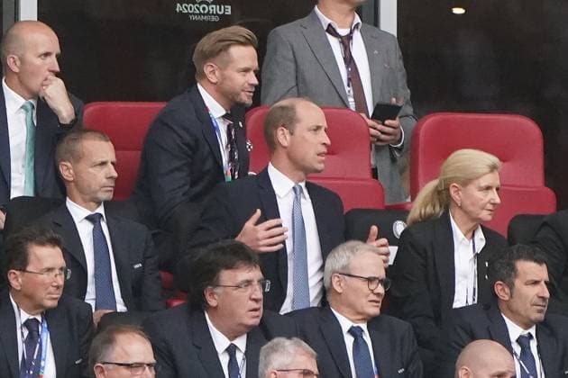 national team, football, UEFA Euro2024, EM 2024,quarterfinal, Düsseldorf, England Switzerland prince William, England action, single image
