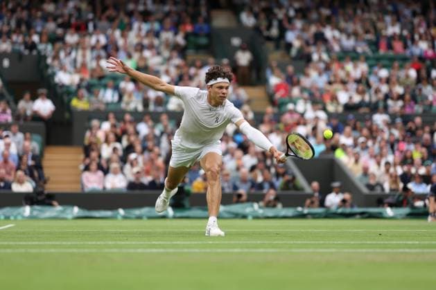 Ben Shelton (USA) TENNIS : Wimbledon 2024 - 06 07 2024 AntoineCouvercelle Panoramic 