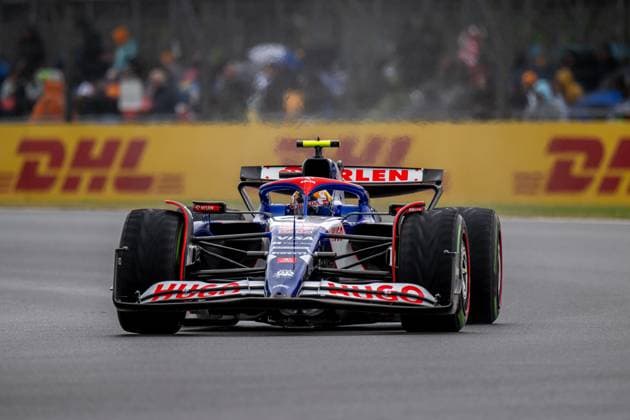 SILVERSTONE, UNITED KINGDOM: Yuki Tsunoda, racing for the Racing Bulls team during the 2024 Formula 1 British Grand Prix at the Silverstone Circuit in Silverstone, United Kingdom