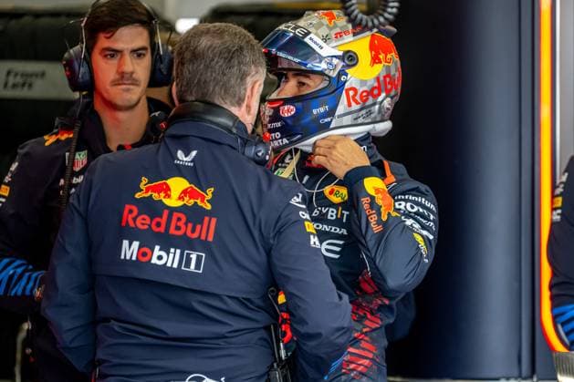 SILVERSTONE, UNITED KINGDOM: Sergio Perez, racing for the Red Bull Racing team during the 2024 Formula 1 British Grand Prix at the Silverstone Circuit in Silverstone, United Kingdom