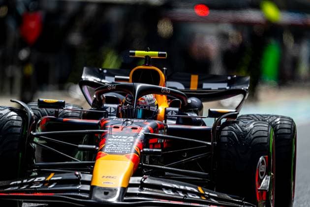 SILVERSTONE, UNITED KINGDOM: Sergio Perez, racing for the Red Bull Racing team during the 2024 Formula 1 British Grand Prix at the Silverstone Circuit in Silverstone, United Kingdom