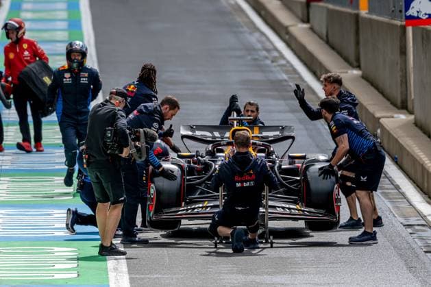SILVERSTONE, UNITED KINGDOM: Max Verstappen, racing for the Red Bull Racing team during the 2024 Formula 1 British Grand Prix at the Silverstone Circuit in Silverstone, United Kingdom