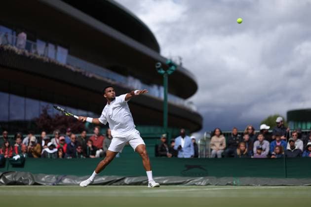 Arthur Fils (Fra) TENNIS : Wimbledon 2024 - 06 07 2024 AntoineCouvercelle Panoramic 