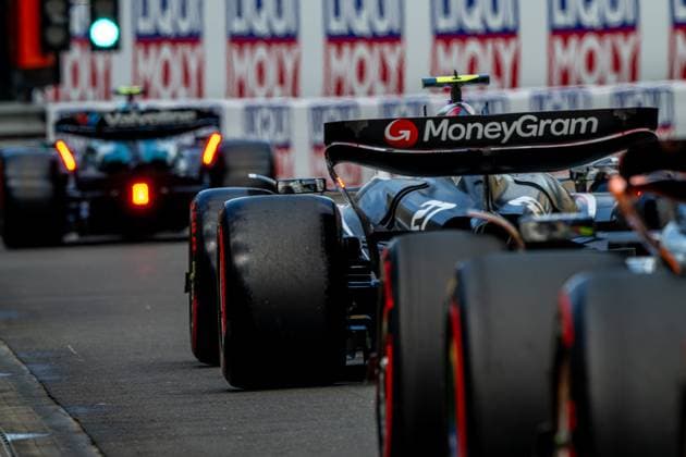 SILVERSTONE, UNITED KINGDOM: Nico Hulkenberg, racing for the Haas F1 team during the 2024 Formula 1 British Grand Prix at the Silverstone Circuit in Silverstone, United Kingdom