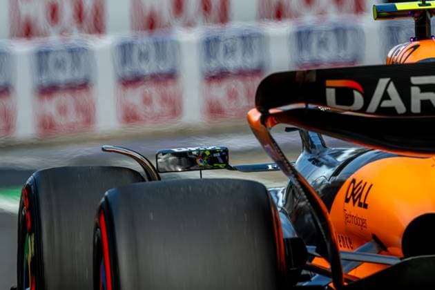 SILVERSTONE, UNITED KINGDOM: Lando Norris, racing for the McLaren F1 team during the 2024 Formula 1 British Grand Prix at the Silverstone Circuit in Silverstone, United Kingdom