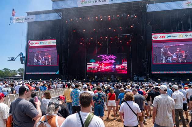 CHICAGO, IL - JULY 06: A wide shot of Buddy Guy™s performance on the Draftkings Stage before the NASCAR, Motorsport, USA Xfinity Series The Loop 110 at the Chicago Street Course on July 06, 2024 in Chicago, Illinois. (Photo by Ben Hsu Icon Sportswire)(Photo by Ben Hsu Icon Sportswire) AUTO: JUL 06 NASCAR Chicago Street Race Weekend Entertainment - Buddy Guy EDITORIAL USE ONLY Icon224240706007