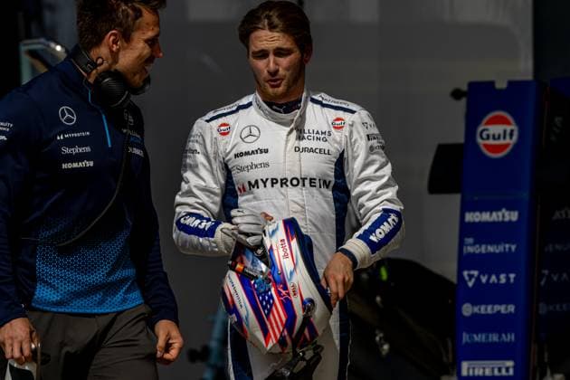 SILVERSTONE, UNITED KINGDOM: Logan Sargeant, racing for the Williams Racing team during the 2024 Formula 1 British Grand Prix at the Silverstone Circuit in Silverstone, United Kingdom