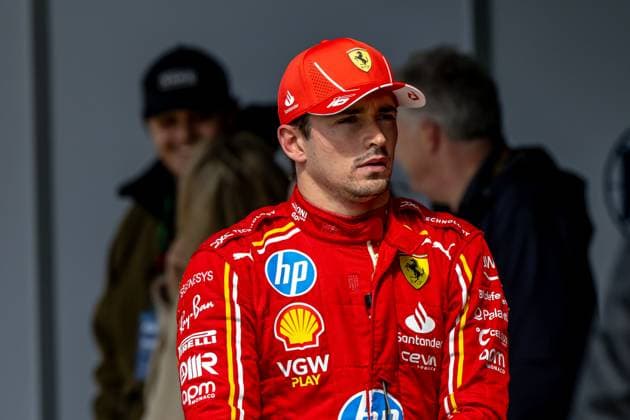SILVERSTONE, UNITED KINGDOM: Charles Leclerc, racing for the Ferrari team during the 2024 Formula 1 British Grand Prix at the Silverstone Circuit in Silverstone, United Kingdom
