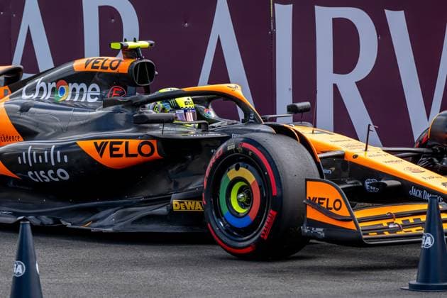 SILVERSTONE, UNITED KINGDOM: Lando Norris, racing for the McLaren F1 team during the 2024 Formula 1 British Grand Prix at the Silverstone Circuit in Silverstone, United Kingdom